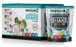 BRL INVIGOR8 Superfood Shake - Vanilla - 43 grams (12 pack)