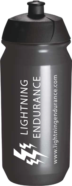 Lightning Bidon - Transparant - Black - 500 ml