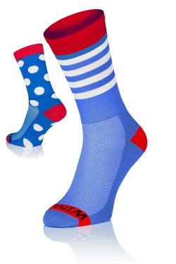 Winaar BRW dot stripe mix Cycling Socks