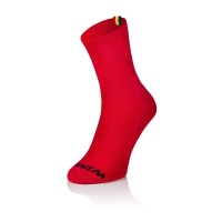 Winaar Full Red Black Belgium Label Cycling Socks