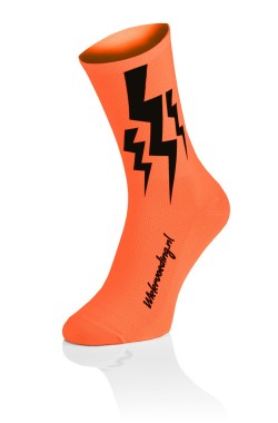 Lightning Socks - Fluo Orange